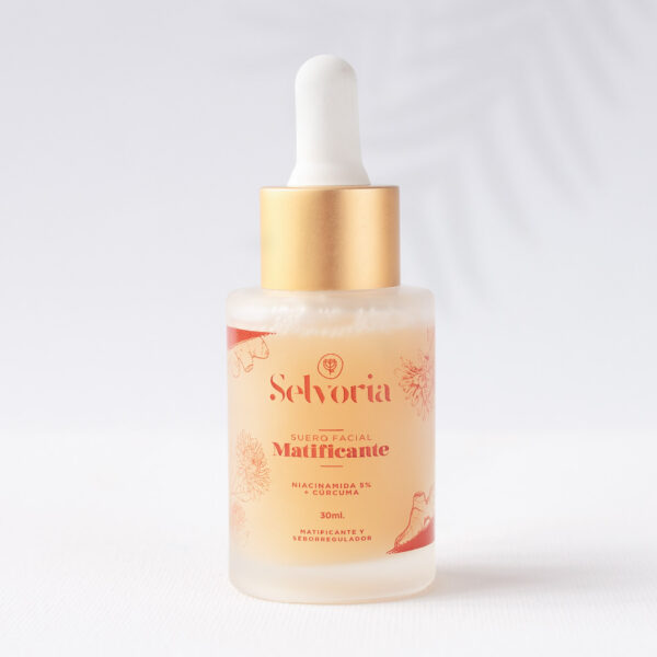 Serum Facial Matificante Niacinamida 5% + Cúrcuma 30ml Selvoria