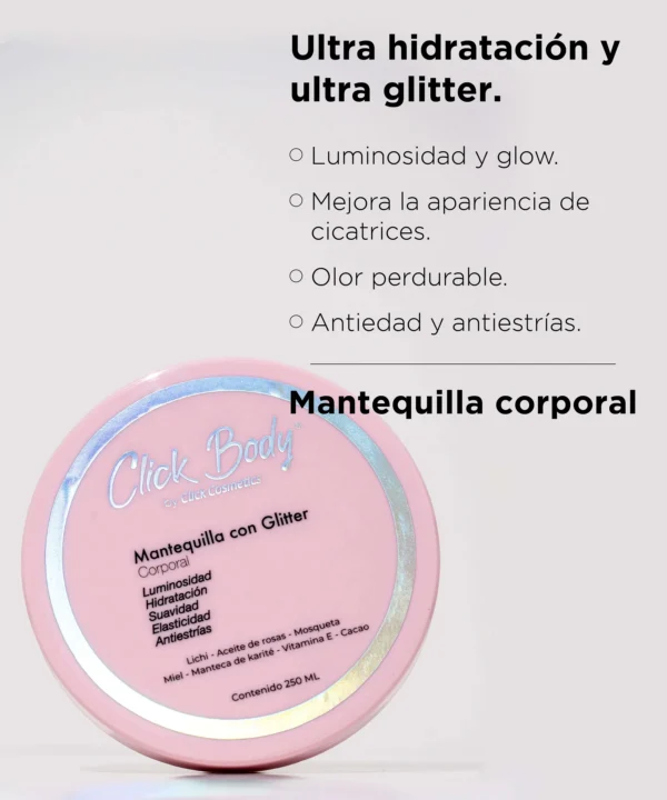 Mantequilla con glitter 250ml Click Hair - Image 7