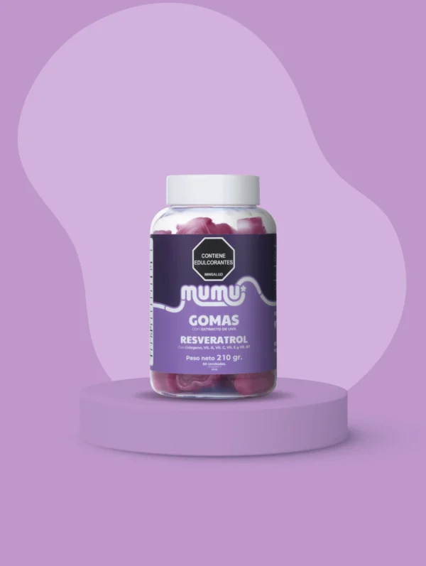 Gomas de resveratrol 210g Mumu