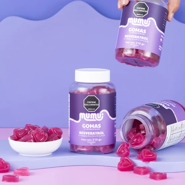 Gomas de resveratrol 210 g Mumu - Image 2