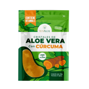 Cristales Aloe Vera con Cúrcuma 454g Selvaloe